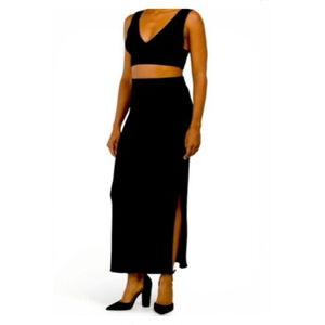 House of Harlow 1960 Black Knit Pencil Skirt S